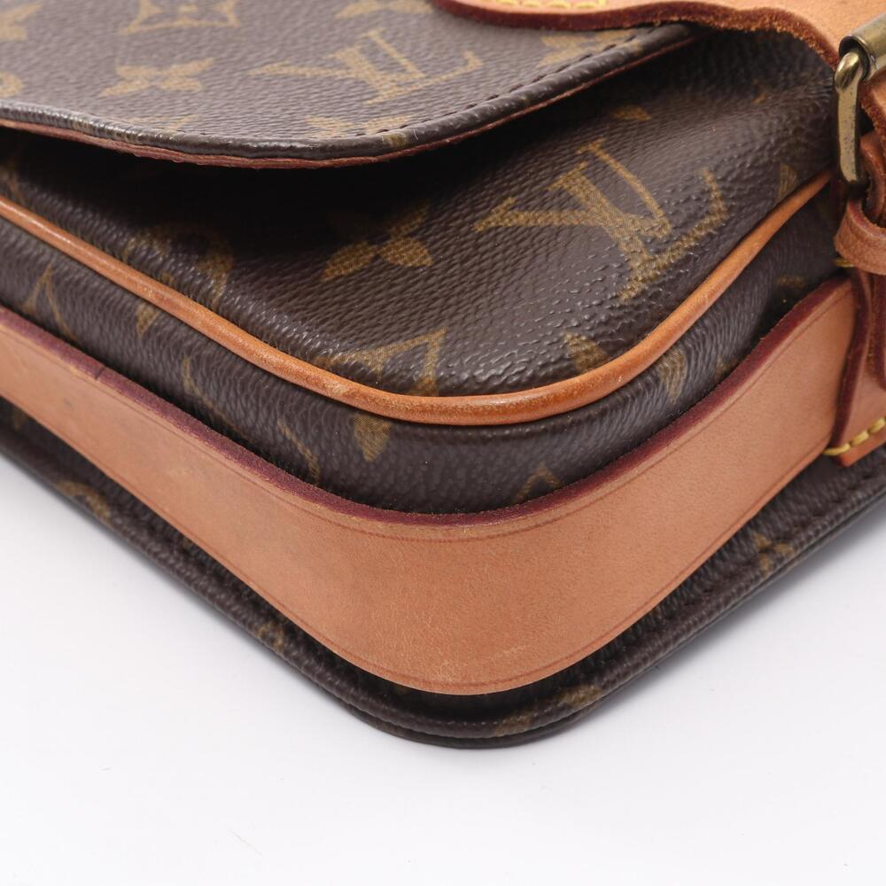 Louis Vuitton Cartouchiere Shoulder Bag Canvas Leather Monogram Brown - Picture 5 of 12